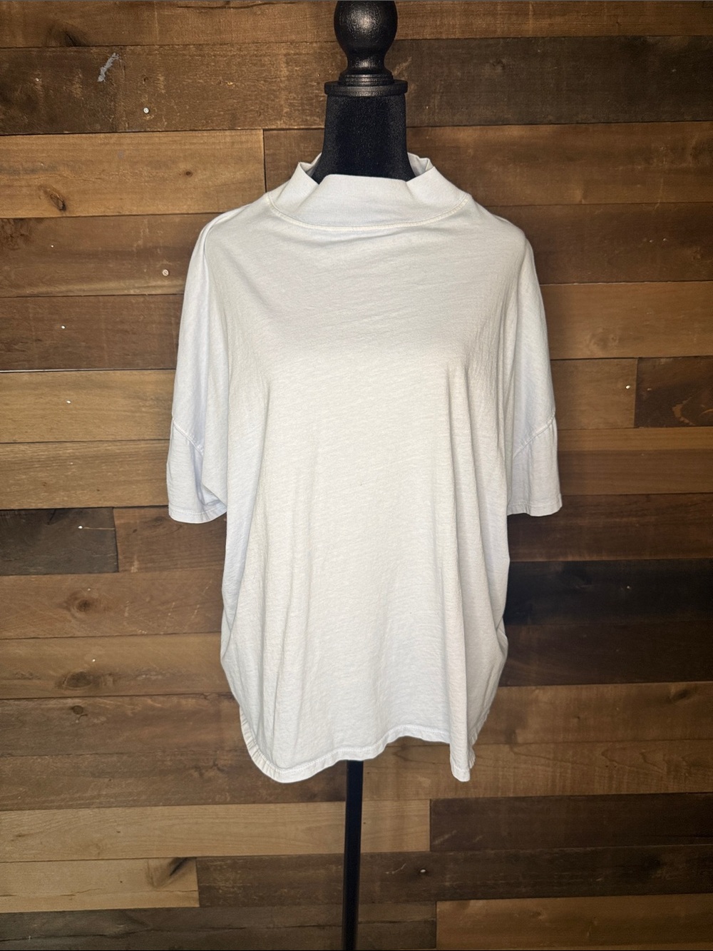 We The Free baby blue Short-Sleeve Mock Neck Tee